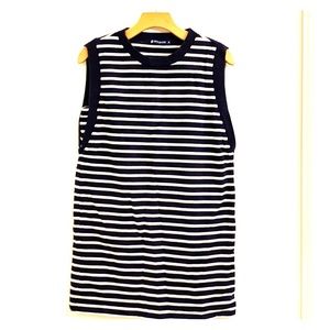 Petit Bateau stripped nautical mini dress sz S